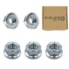 M5 Serrated Flange Hex Nuts - 5mm Steel (5 Pack)