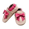 iEvolve Shoes, Unisex Baby Toddler Soft Sole Prewalker Moccasins(Pink Tie,