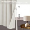 JIUZHEN Ivory Blackout Curtains with Tiebacks - Thermal Insulated, Light