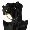 Chunky Gold Hoop Earrings for Women Exaggerated Large Wide Post