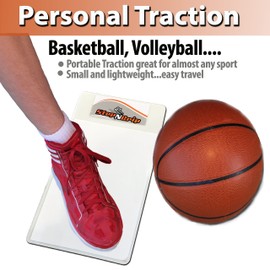 StepNGrip White Basketball Court Traction Board - Gel Mat Technology Shoe Sticky Pad - Grip for Basketball Shoes, Courtside Traction Mat, Anti Slip Basketball Shoe Sticky Mat, Gym Shoe Sticky Mat