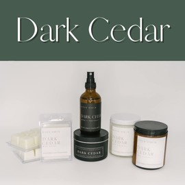 River Birch Candles Cedar Eucalyptus Scented Candle | Premium, All-Natural, Non-Toxic, Soy Amber Jar Candles | 8.5oz 40 Hr Burn Time | Cozy Relaxing Gifts for Home