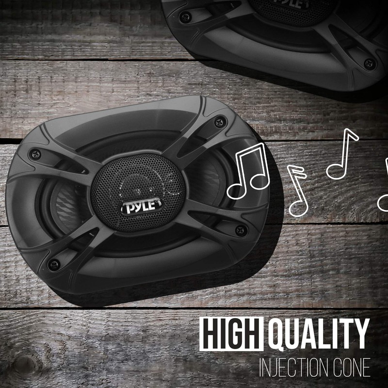 Pyle 3-Way Universal Car Stereo Speakers - 400W 6” x