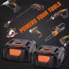 For WORX 2pack For WORX 20V MAX Extend Lithium Battery