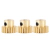 3Pcs RC Car Gear Copper M0.6 3.175mm Diameter Remote Control