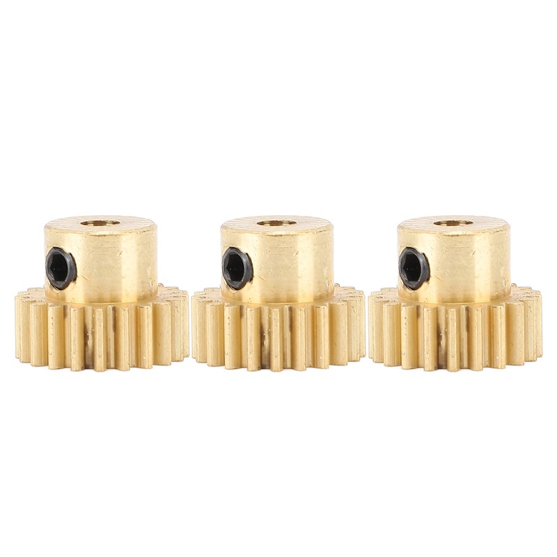 3Pcs RC Car Gear Copper M0.6 3.175mm Diameter Remote Control