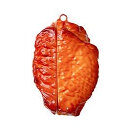 UnnFiko Super Cute Airpods Pro Case, 3D Cartoon Soft Silicone Protective Mini Bag Cute Creative Airpods Pro Charging Cover with Keychain (Chicken Wings, AirPods Pro)