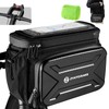 Bike Handlebar Bag with Touch Screen Phone Holder, 6L Large