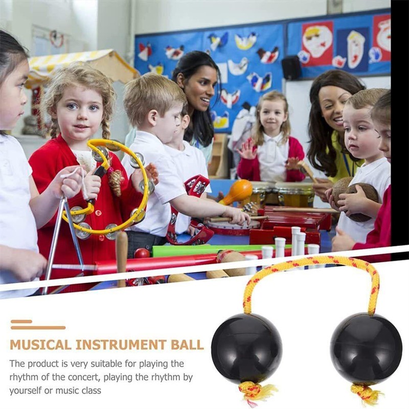 Rhythmic Ball Hand Shaker Balls Music Egg Shaker Double Gourd