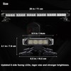 WOWTOU Rooftop Safety Flashing 56 LED Amber White Emergency Light