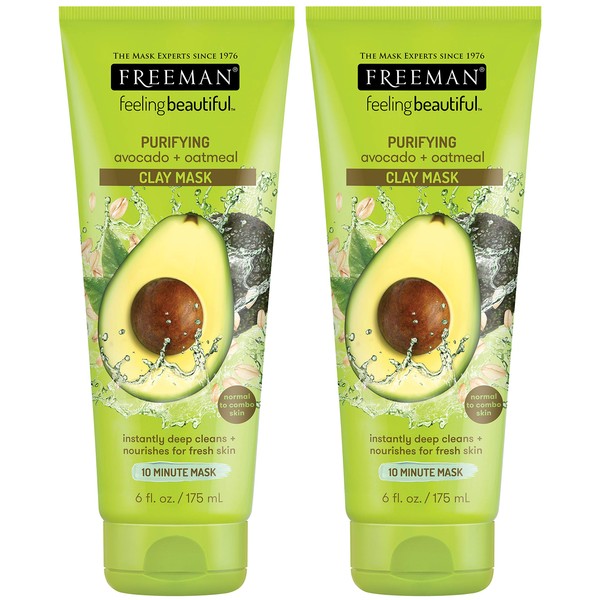 Freeman Feeling Beautiful Facial Clay Masque Avocado & Oatmeal 6