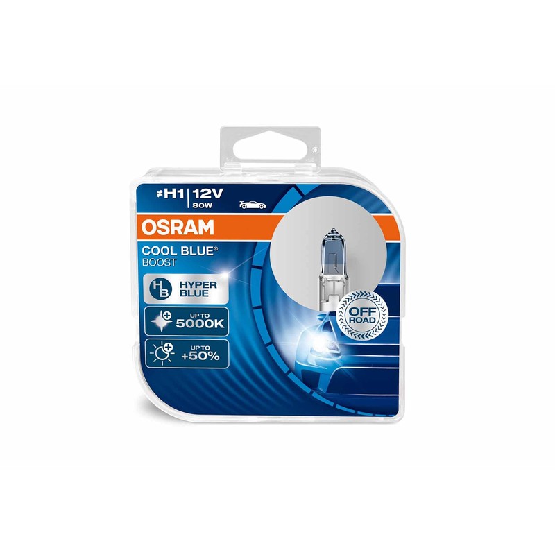 New! Osram H1 (448) Cool Blue Boost 5000K Hyper Blue