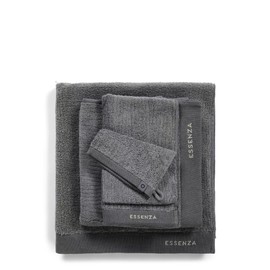 ESSENZA Handtuch Connect Organic Lines Grau 60x110 cm