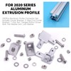 Glarks 230Pcs 2020 Series Aluminum Profile Connector Set Include 22Pcs