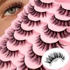 Wimpern Extensions Set 70Pcs Fluffy Künstliche Wimpern Cluster Lashes Extension