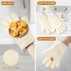 MAD SHARK Silicone Oven Mitts Heat Resistant 450 Degrees,Waterproof &