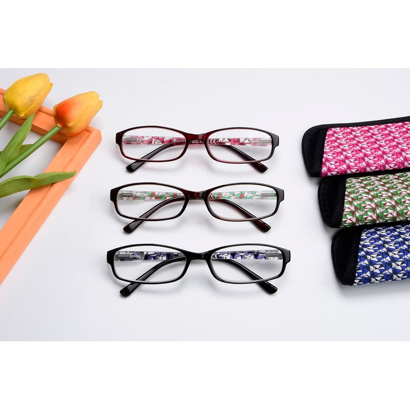 Eyekepper Lectores 3 Pack de mujeres gafas de lectura con