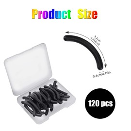 WADY 120 Pieces Eyelash Curler Refills Pads,Curler Refill, Eyelash Curler Pads Replacement Lashes Refill Rubber Pads Eyelash Curler Accessory Part, Replacement Pads for Universal Eyelash Curler(Black)