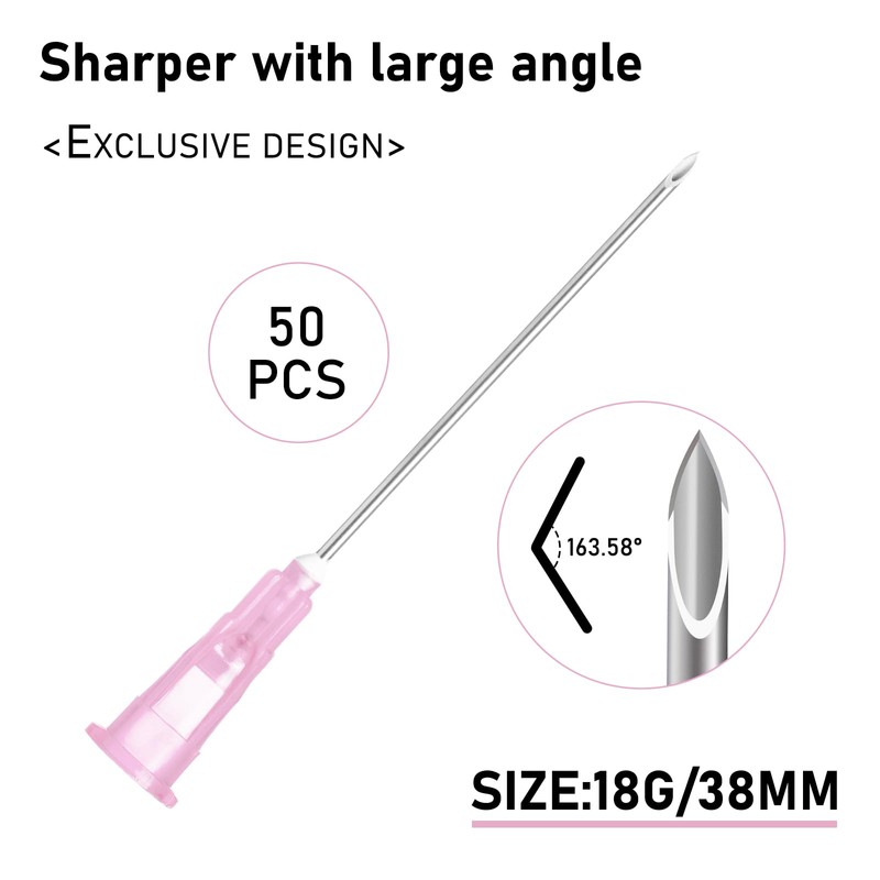Disposable needles (18G-1.5Inch-50Pack)