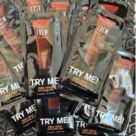 American Crew Firm Hold Styling Gel For Men, 7.4 mL /0.25 Fl Oz, Lot Of 25, New