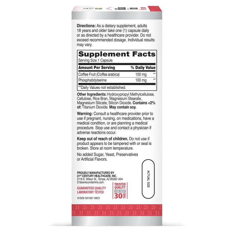 21st Century Brilliant Brain Performance 30 Count Nutritional Supplement