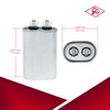 Capacitor (Oval) 10 uF ±5% 370V/440V Single Element CBB65 Motor
