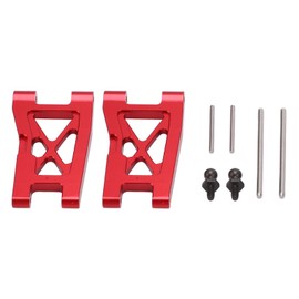 2 Sets RC Aluminum Front Rear Suspension Arms Set for Traxxas LaTrax Teton 76054‑1 1/18 RC Monster TrunkRed