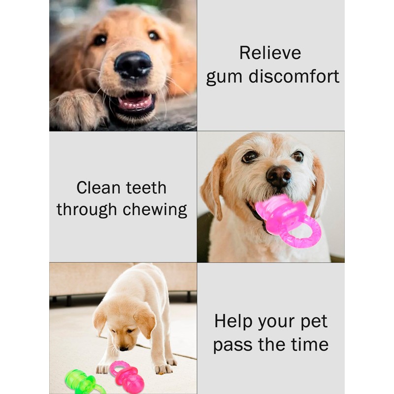 Fayelume 2PCS Dog Pacifier, 8 * 5cm/3.1 * 2in Puppy