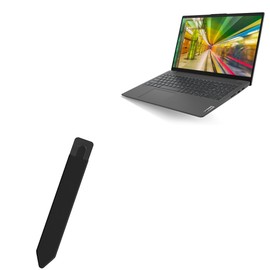 BoxWave Stylus Pouch Compatible with Lenovo IdeaPad 5 (15in) - Stylus PortaPouch, Pen Stylii Holder Carrier Portable Self-Adhesive - Jet Black