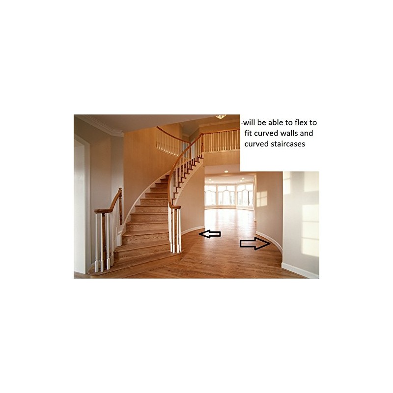 FLEXTRIM #WM108: 1/2" x 1/2" Flexible Quarter Round - 8'