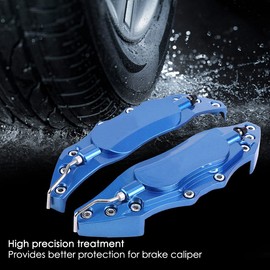 Aluminum Brake Caliper Protector Cover for Cars, Fit for 16-17in Medium Wheel Hub, Better, 2pcs (Blue)