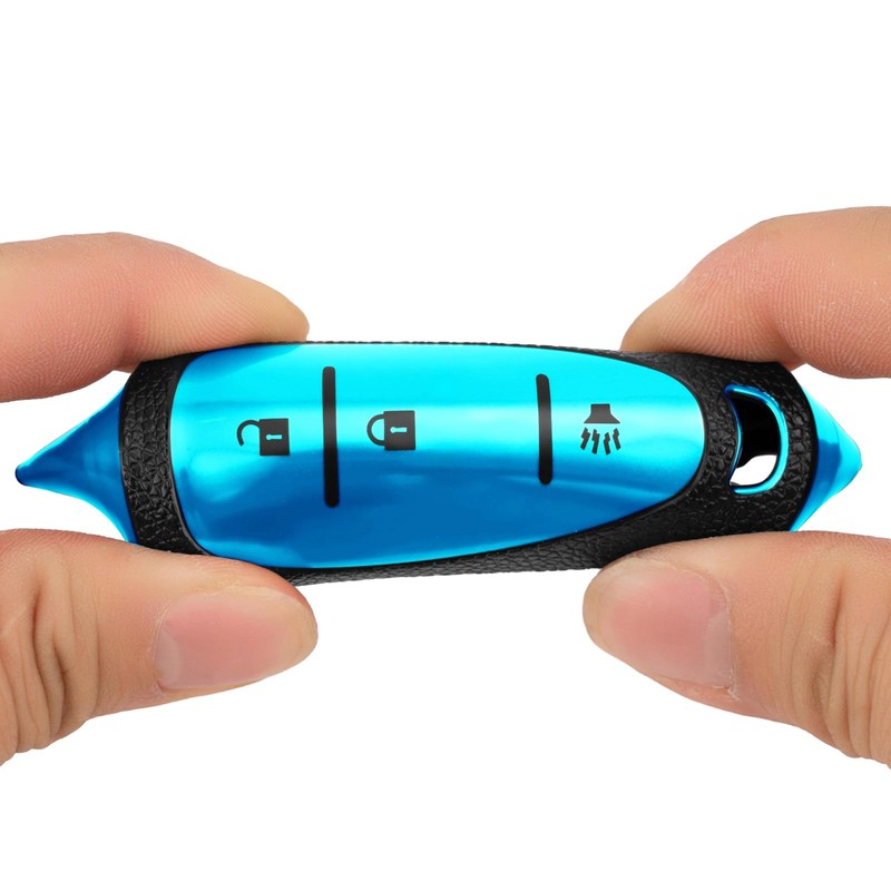 CHATYYD Key fob Cover for Chevy Equinox with Keychain,Soft Leather