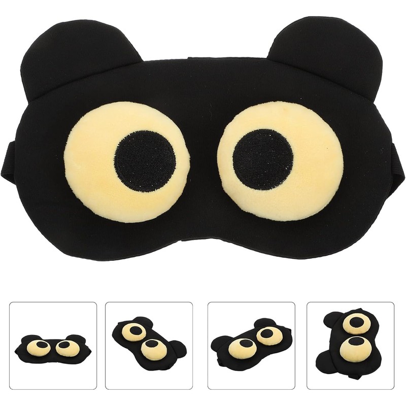 3D Bear Eye Sleep Mask, Zero Pressure Light Blocking Eyeshade