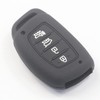 kcpros 2Pcs Black Rubber Silicone 4 Buttons Smart Key Fob
