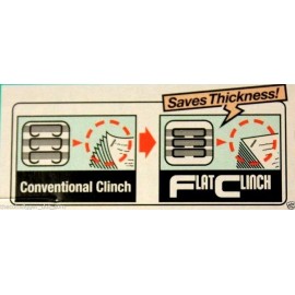 MAX Vaimo 11 Flat Clinch Stapler HD-11FLK Coin Flip Sealer Black + NO.11 Staples