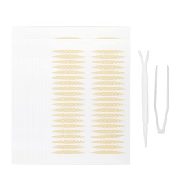 VOCOSTE Double Eyelid Stickers, 960 Pcs Invisible Eyelid Tape, Eye Lift Tape with a Fork, Tweezers, Suitable for Single Eyelid Asymmetrical Eye