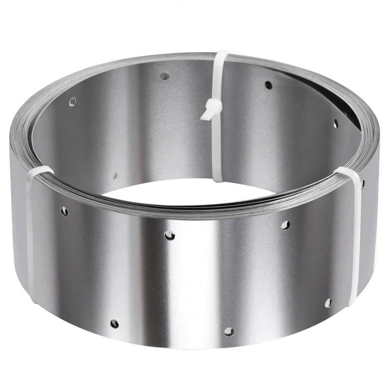 GBGS 32ft x 3-1/8"(80mm) Width Perforated Tie Strap,27 Gauge Metal