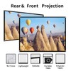 Richer-R Projector Screen, Rear Projection Screen,60-100 Inch Portable Foldable Non-Crease
