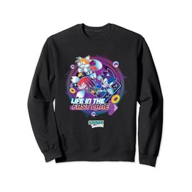 Sonic The Hedgehog Life In The Fast Lane Retro Neon Shot Sweatshirt