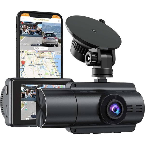 Dash Cam Car, 4K/1080P Car Camera Dual Dash Cam Car