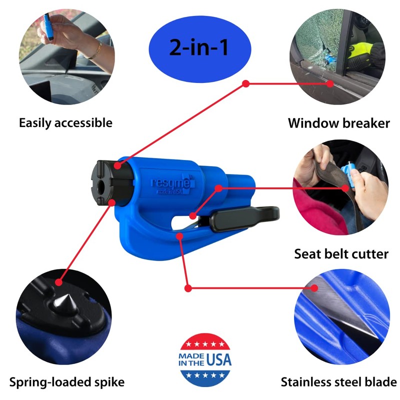 resqme, Inc. 04.100.02 resqme The Original Keychain Car Escape Tool,