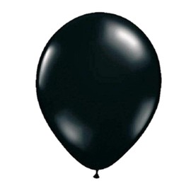 Folat 08178 Black Balloons 30 cm-10 Pieces