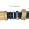 tecuro High Quality Brass Clamp Connector Ceiling Angle 1/2 Inch