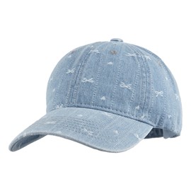 Aisi Women Baseball Cap Rhinestone Denim Jean Sun Hat Fashion Hat for Outdoor Activities