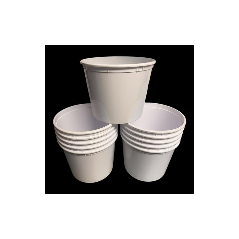 Talisman Offering, Donation Buckets, 12 Pack, Color White, 8 inches