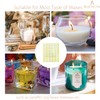 BEADNOVA Candle Wick Stickers 70pcs Candle Stickers Double Sided Wick