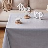 KP HOME Luxury Linen Look PVC Wipe Clean Table Cloth
