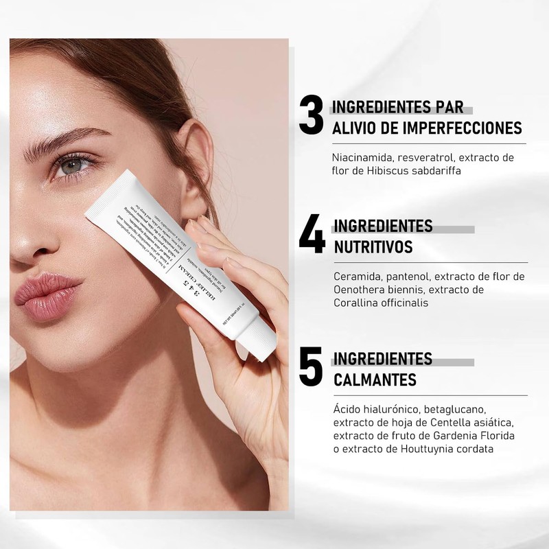2PC 345 relief cream, Hidratante Calmante para El Rostro, Skincare