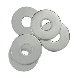 M16 x 50mm Penny Washers, A2 304 Stainless Steel Flat Repair Washer, Large Metal Plain Round Chrome for Screws & Bolts (Pack of 5)