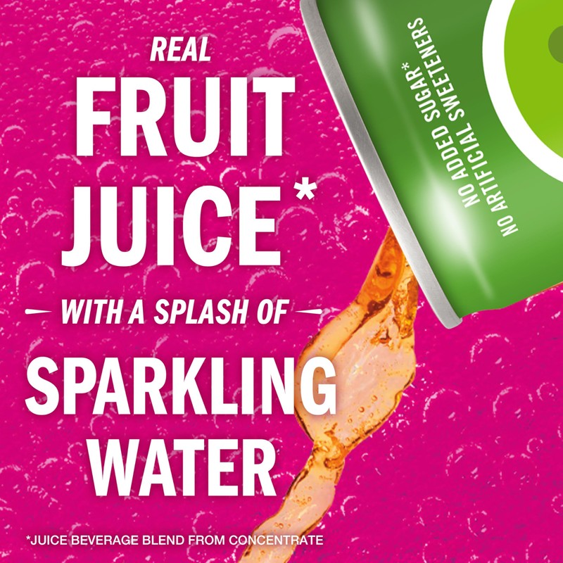 IZZE Sparkling Water Juice Beverage Blend, Apple, No Sugar Added,
